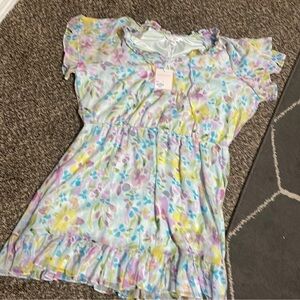 Lauren Conrad flutter sleeve floral dress